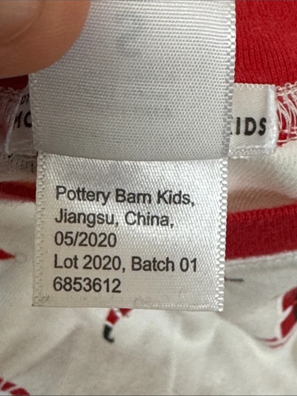 West Elm x PBK Modern Smiley Santa 100% Organic Cotton Pajama Set Women Size S‎